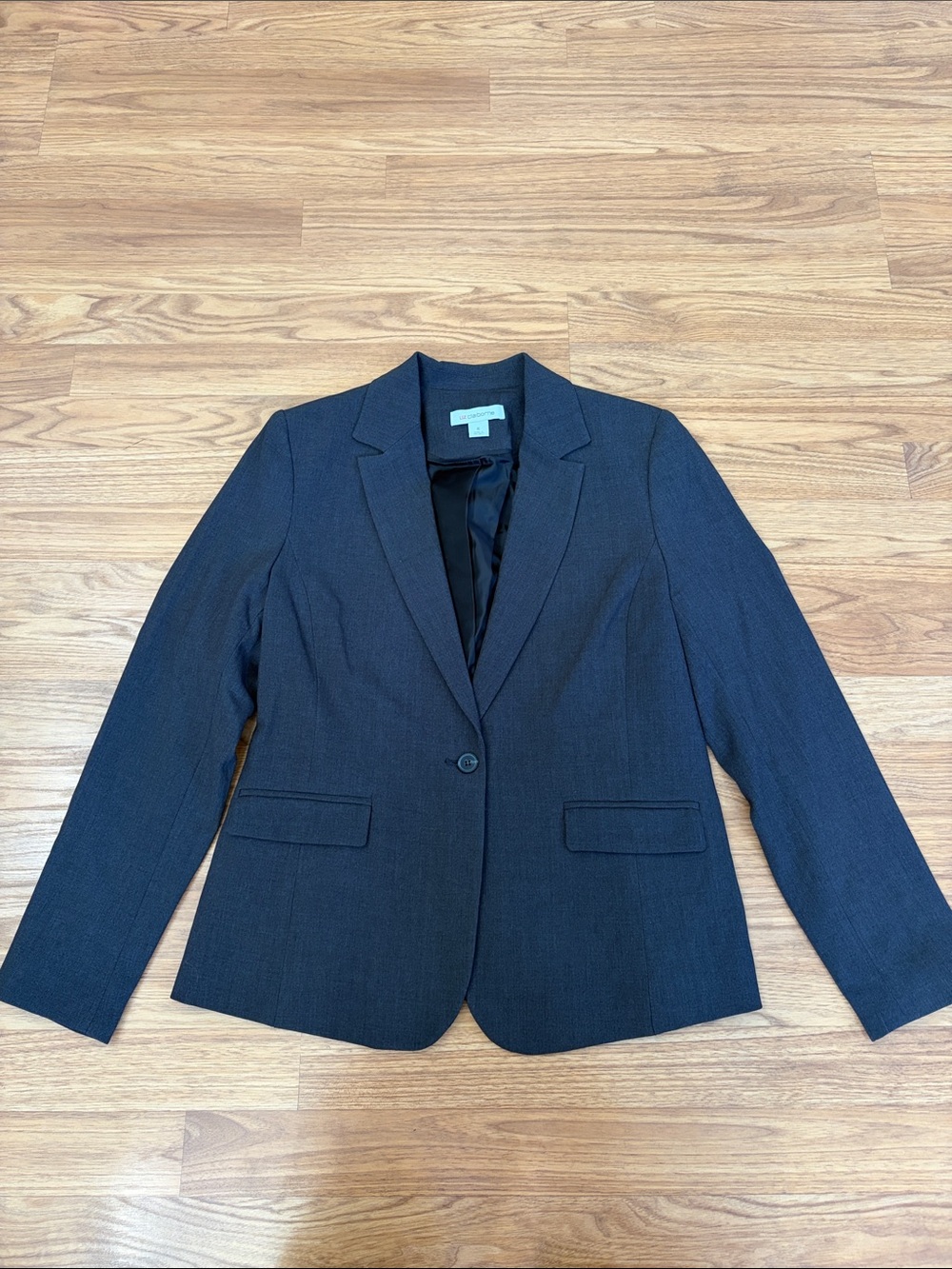Liz Claiborne Blazer Black Single-Button Jacket Size 6